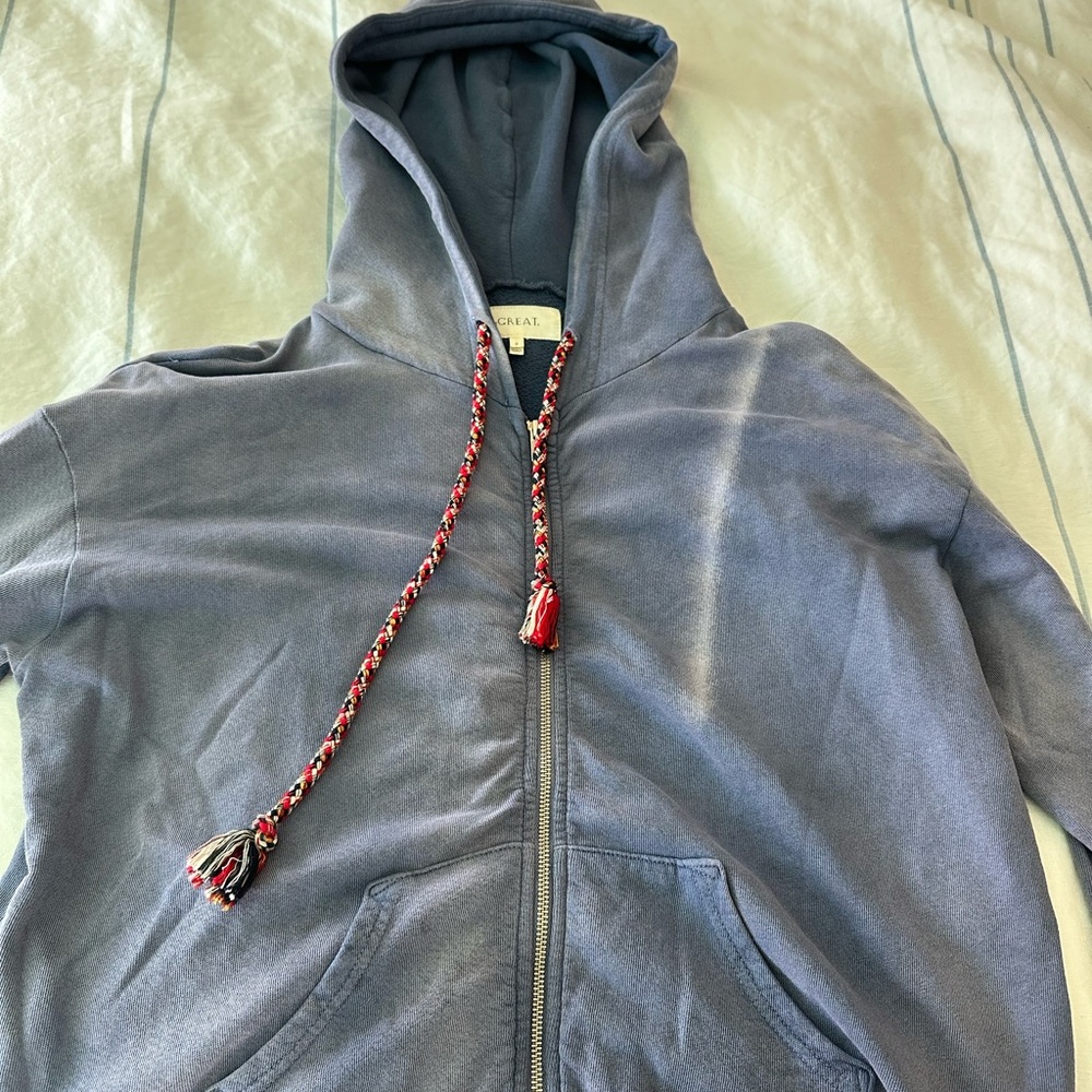 The Great hand dyed zip up sweatshirt